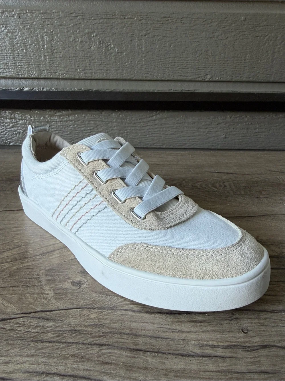 Revitalign Orthotic Canvas Women’s White and Beige Platform Sneakers size 9 - Picture 8 of 11